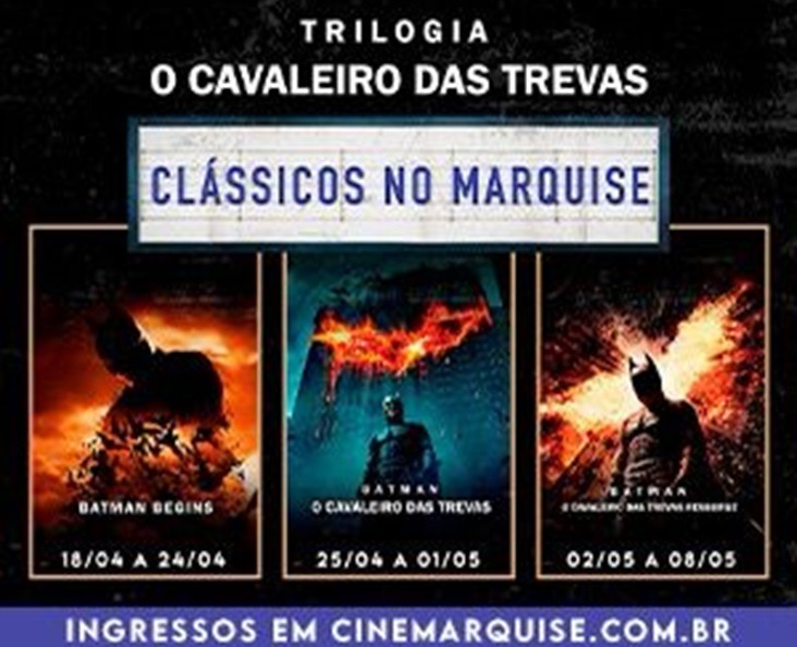 “Batman: O Cavaleiro das Trevas” em cartaz no Cine Marquise Ultravisão